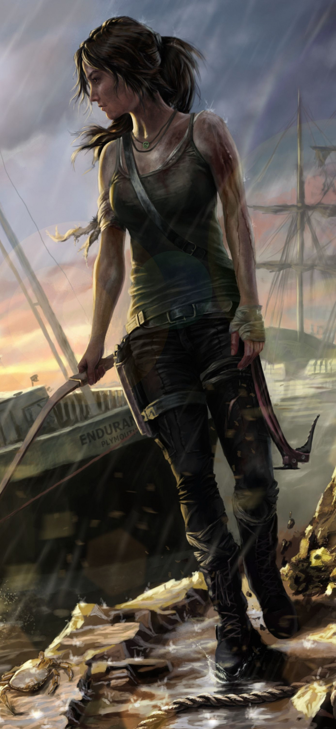 Creative Arts, Tomb Raider, Sky, Art, Mythology Wallpaper - Tomb Raider Wallpaper Pc - HD Wallpaper 