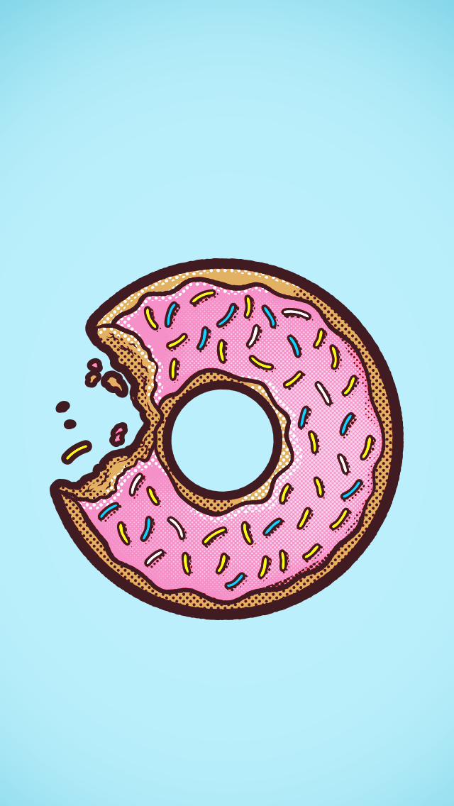 Donuts, Wallpaper, And Pink Image - Fondos De Pantalla Dona - HD Wallpaper 