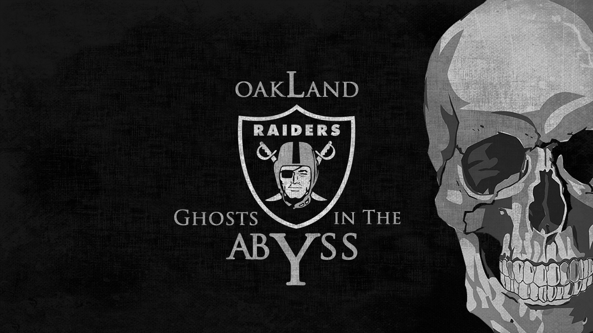 Oakland Raiders Nfl Football Dark Skull Wallpaper Background - Oakland Raiders Wallpaper Cave - HD Wallpaper 