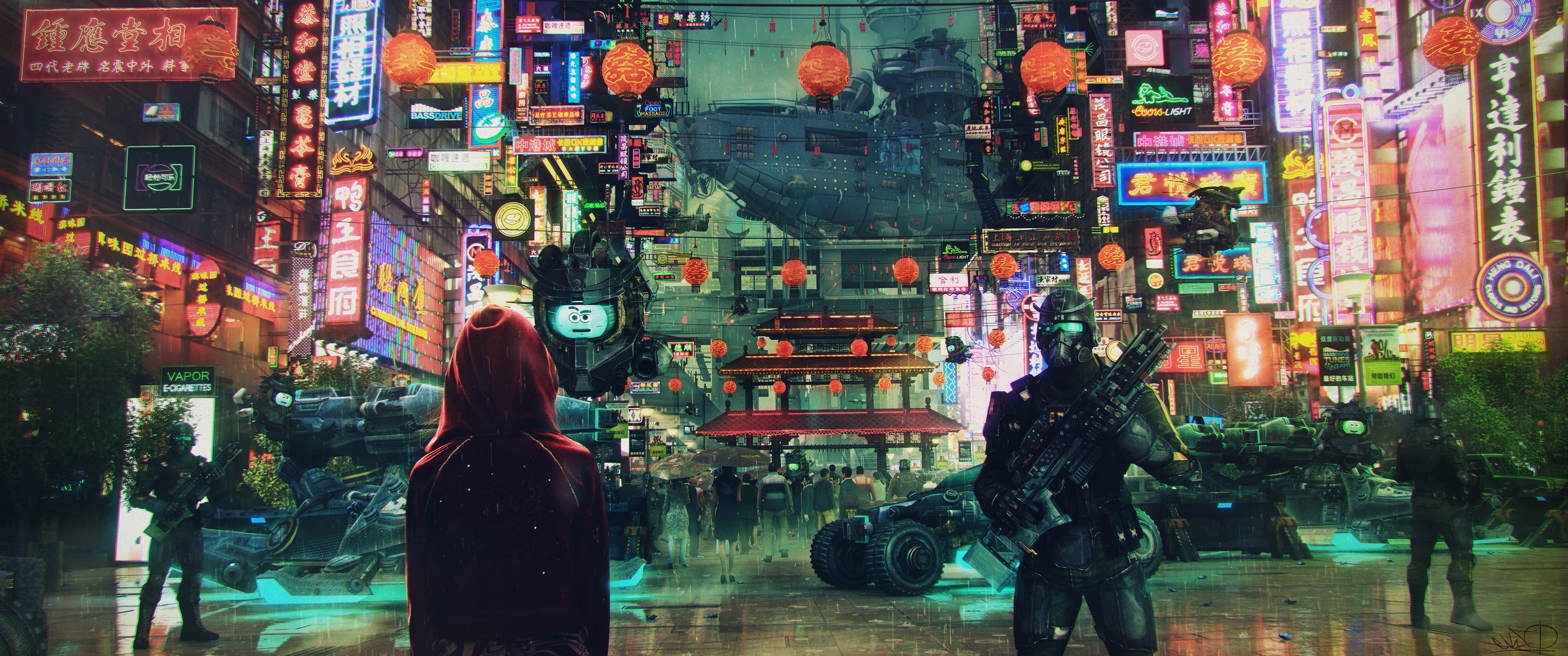 Cyberpunk 3440 X 1440 - HD Wallpaper 