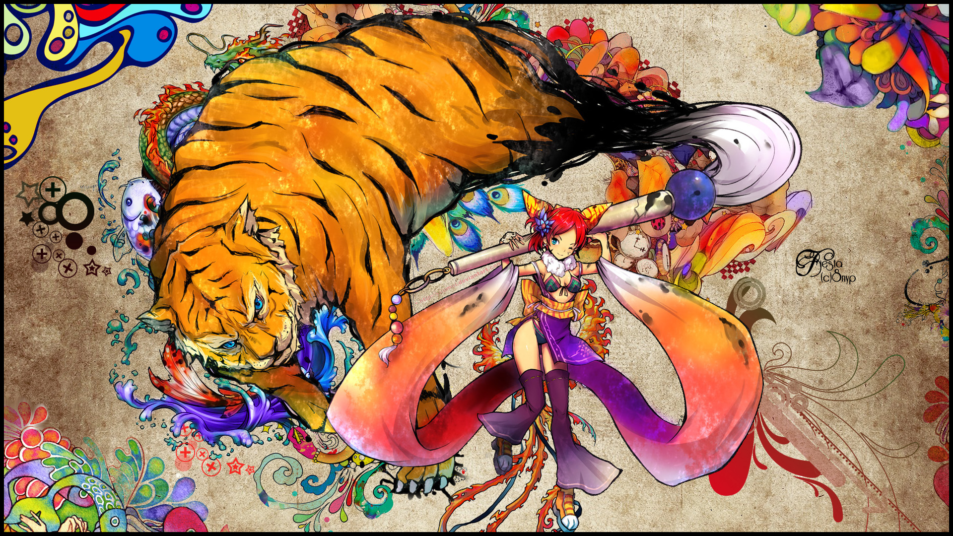 Colorful Anime Wallpaper Full Hd - HD Wallpaper 