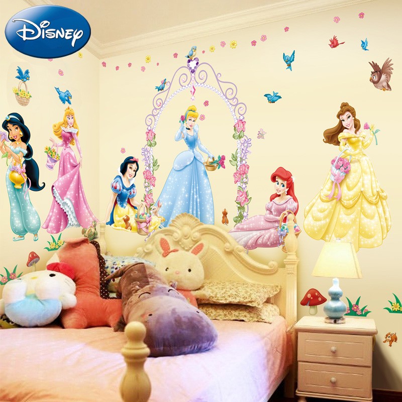Disney Princess Wall Decals - Princess Stickers For Wall - HD Wallpaper 