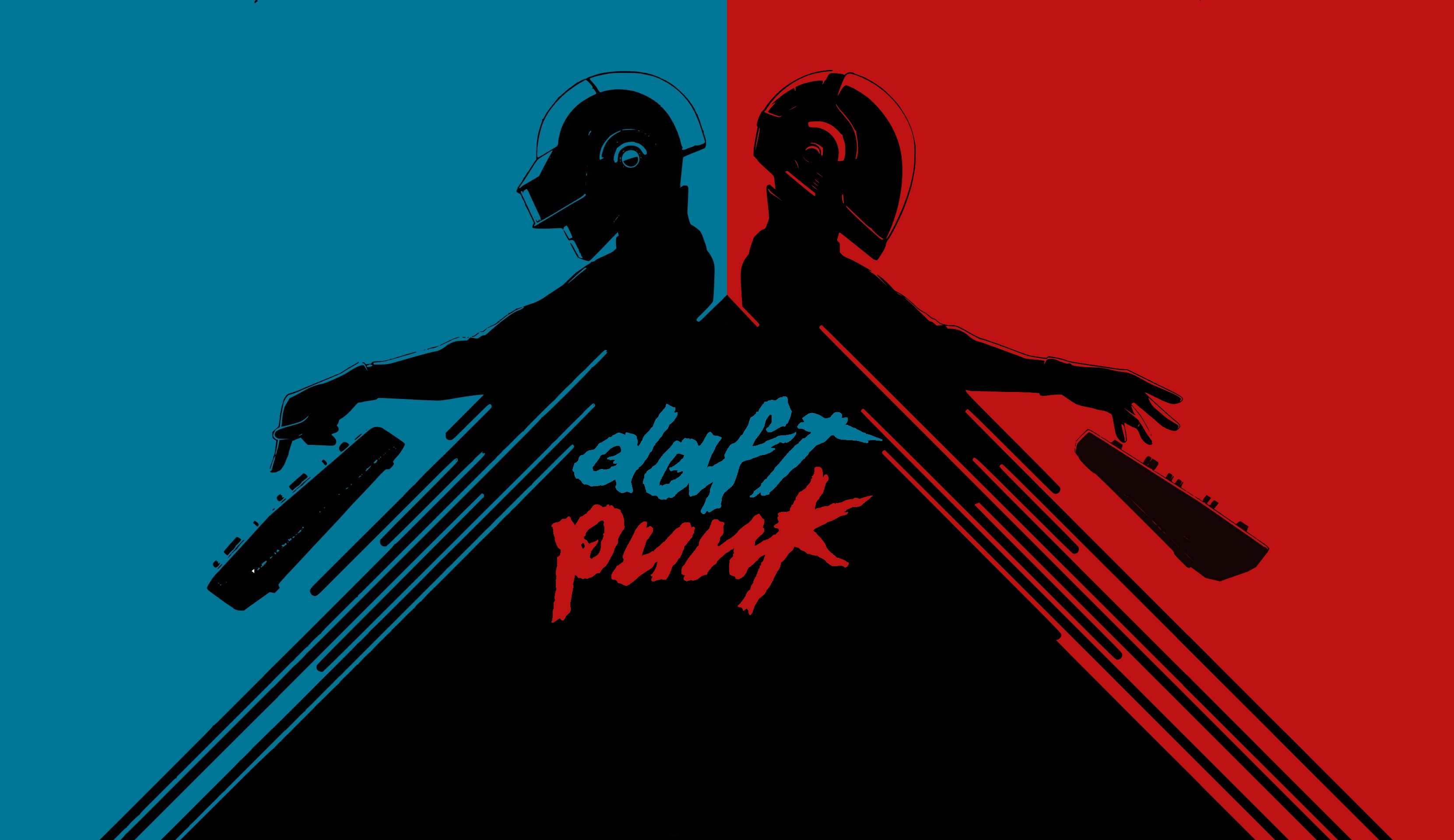 Daft Punk Background Hd - HD Wallpaper 