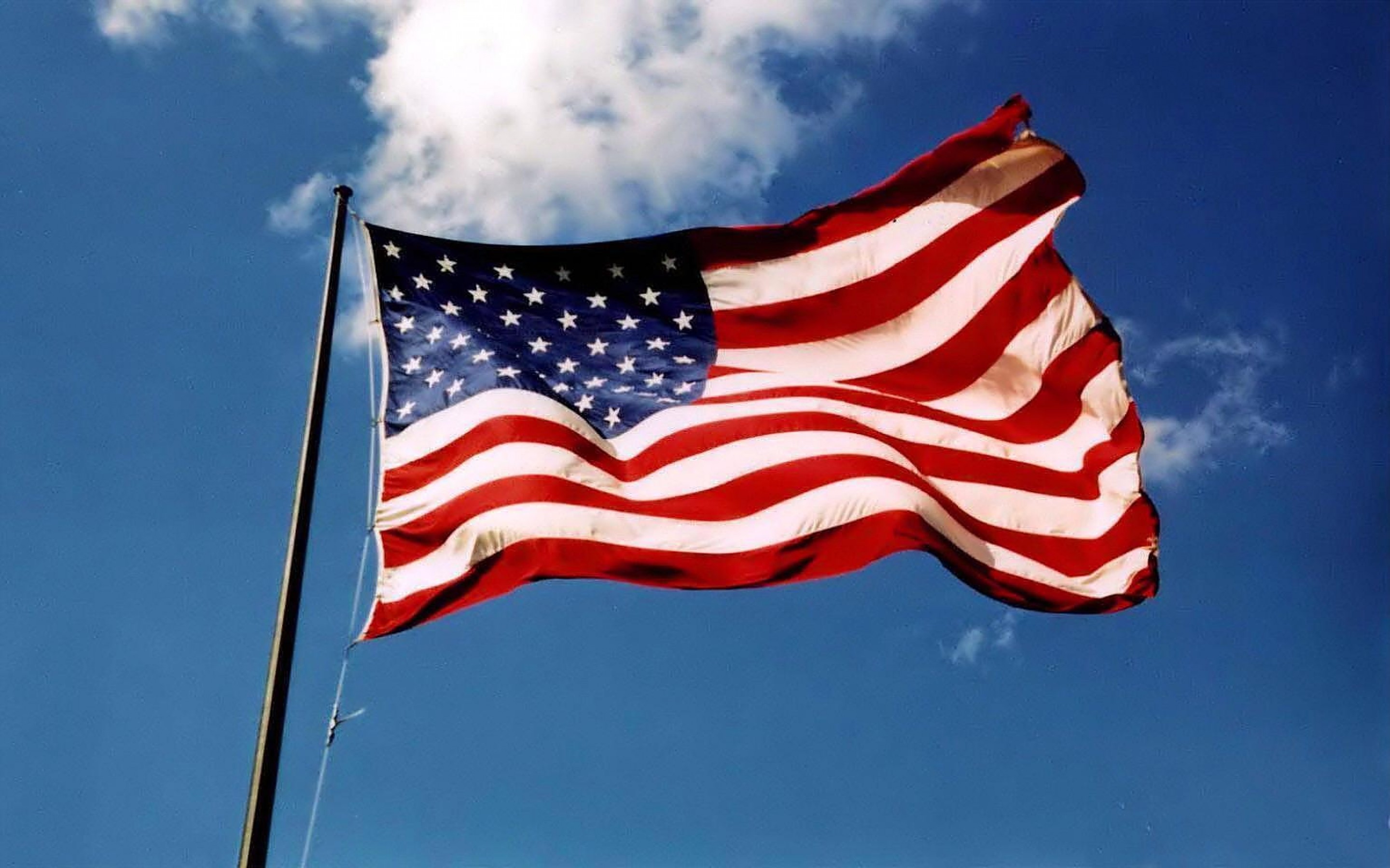 American Flag In Air - HD Wallpaper 
