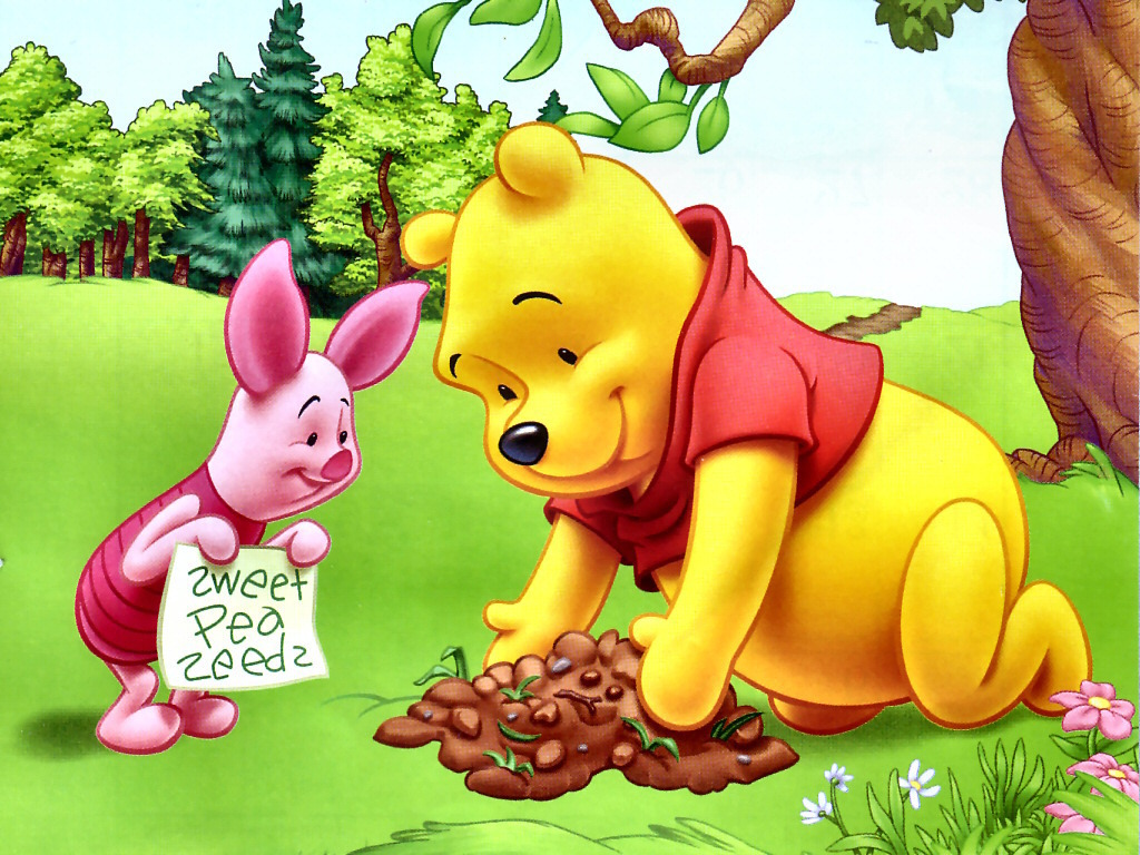 Winnie The Pooh And Piglet - Cartoon Pooh And Piglet - HD Wallpaper 