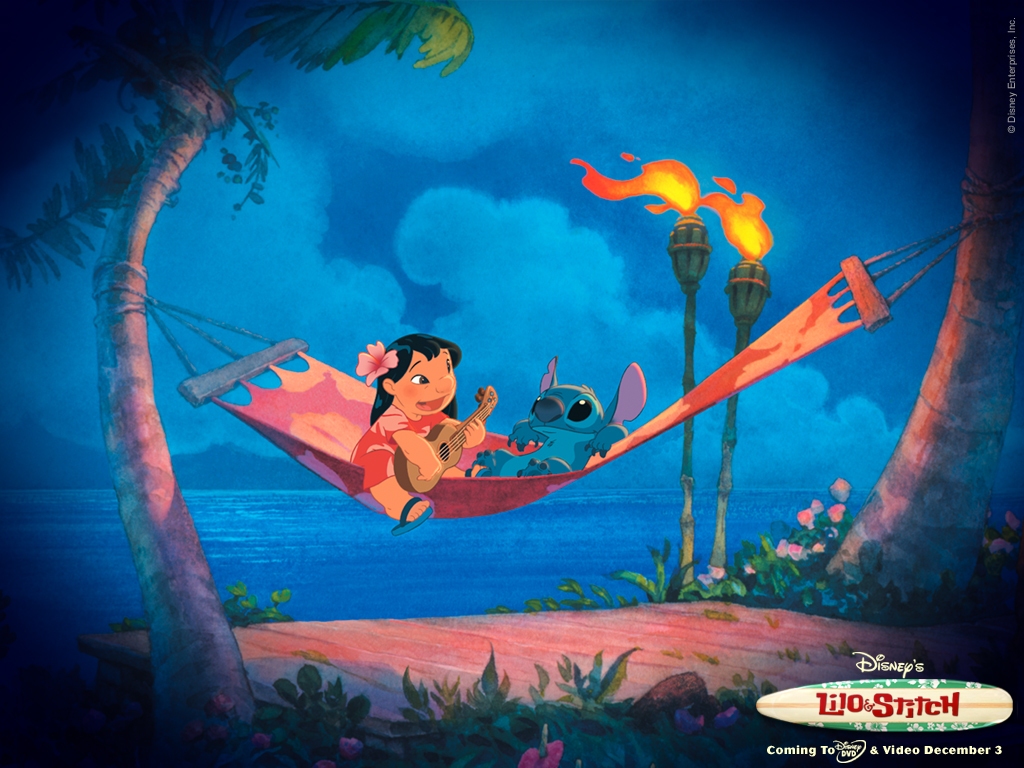 Lilo & Stitch - Lilo And Stitch On The Beach - HD Wallpaper 