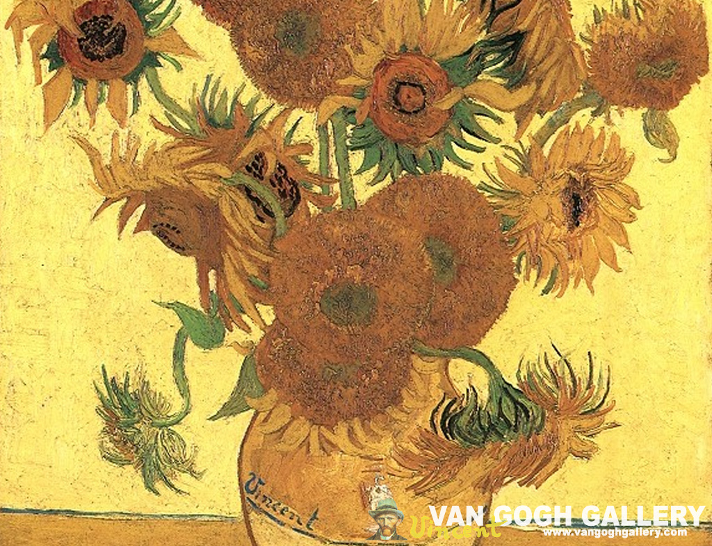 Sunflower Wallpaper - Van Gogh Sunflowers - HD Wallpaper 