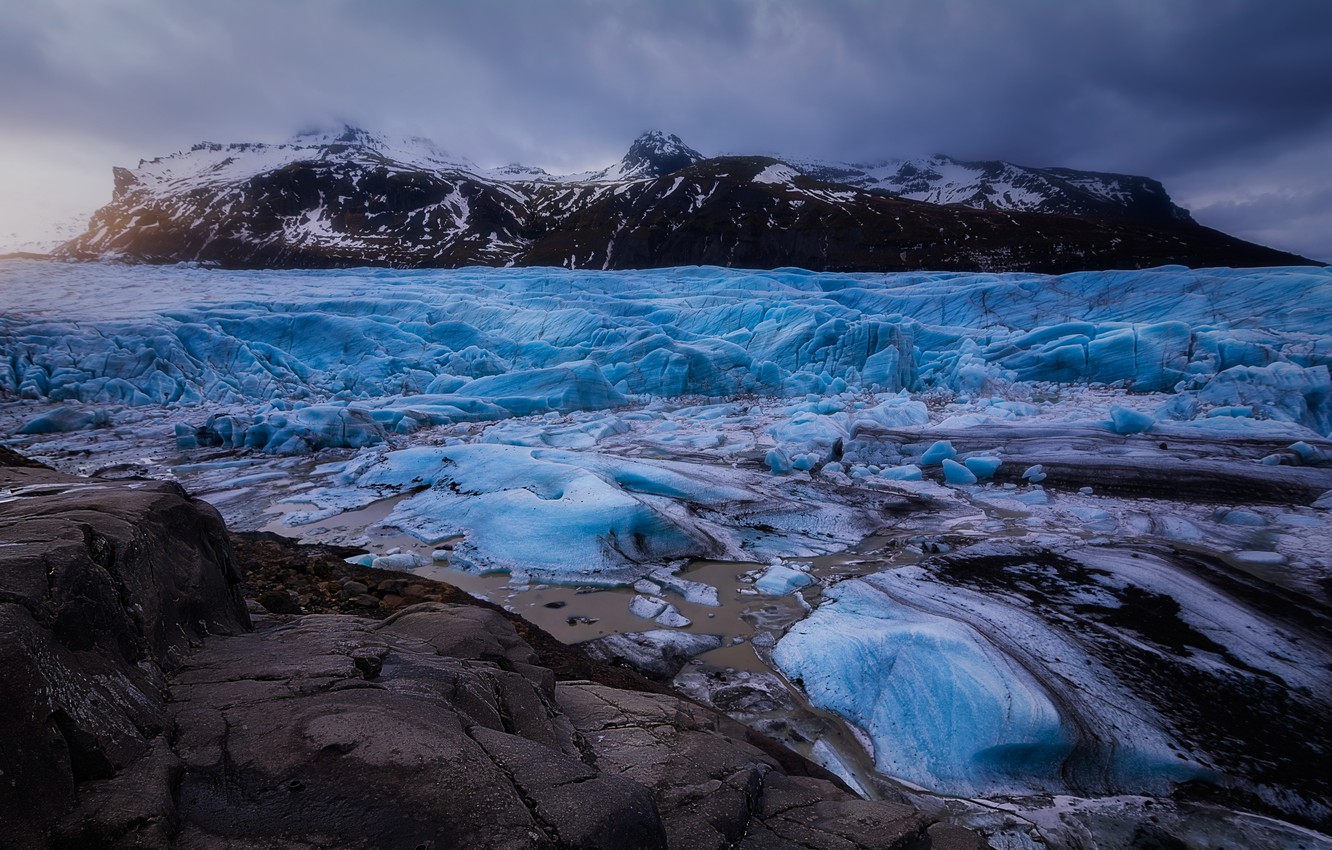 Photo Wallpaper Nature, Ice, Islandia - Glaciers - HD Wallpaper 
