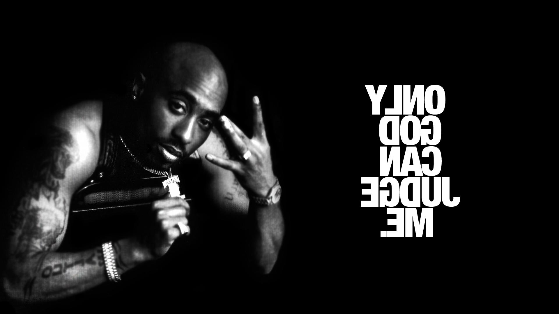 2pac Monochrome Tupac Shakur Hd Wallpapers - 2pac Wallpaper Only God Can Judge Me - HD Wallpaper 