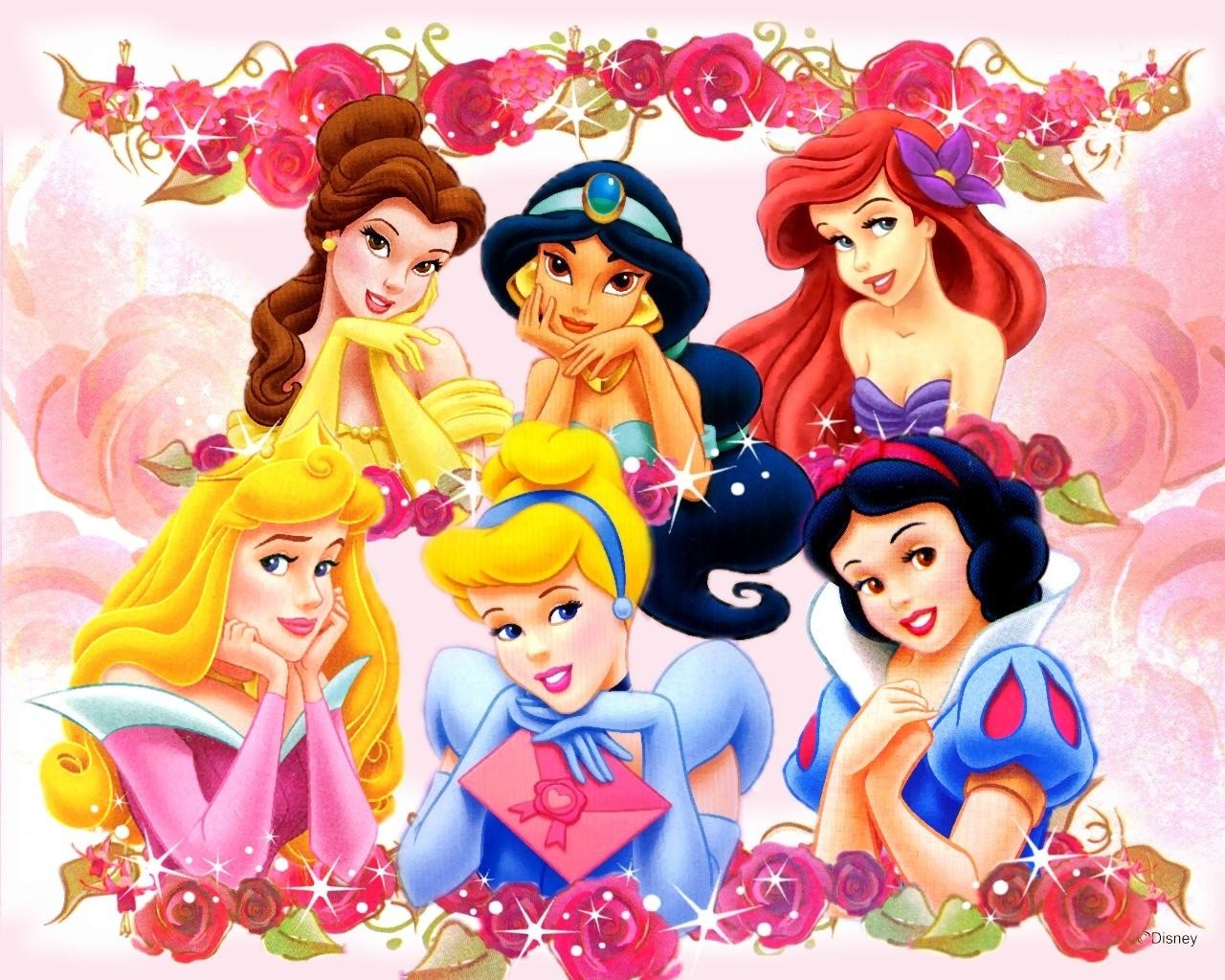 Cute Disney Princess Wallpaper - Disney Princesses Background Hd - HD Wallpaper 