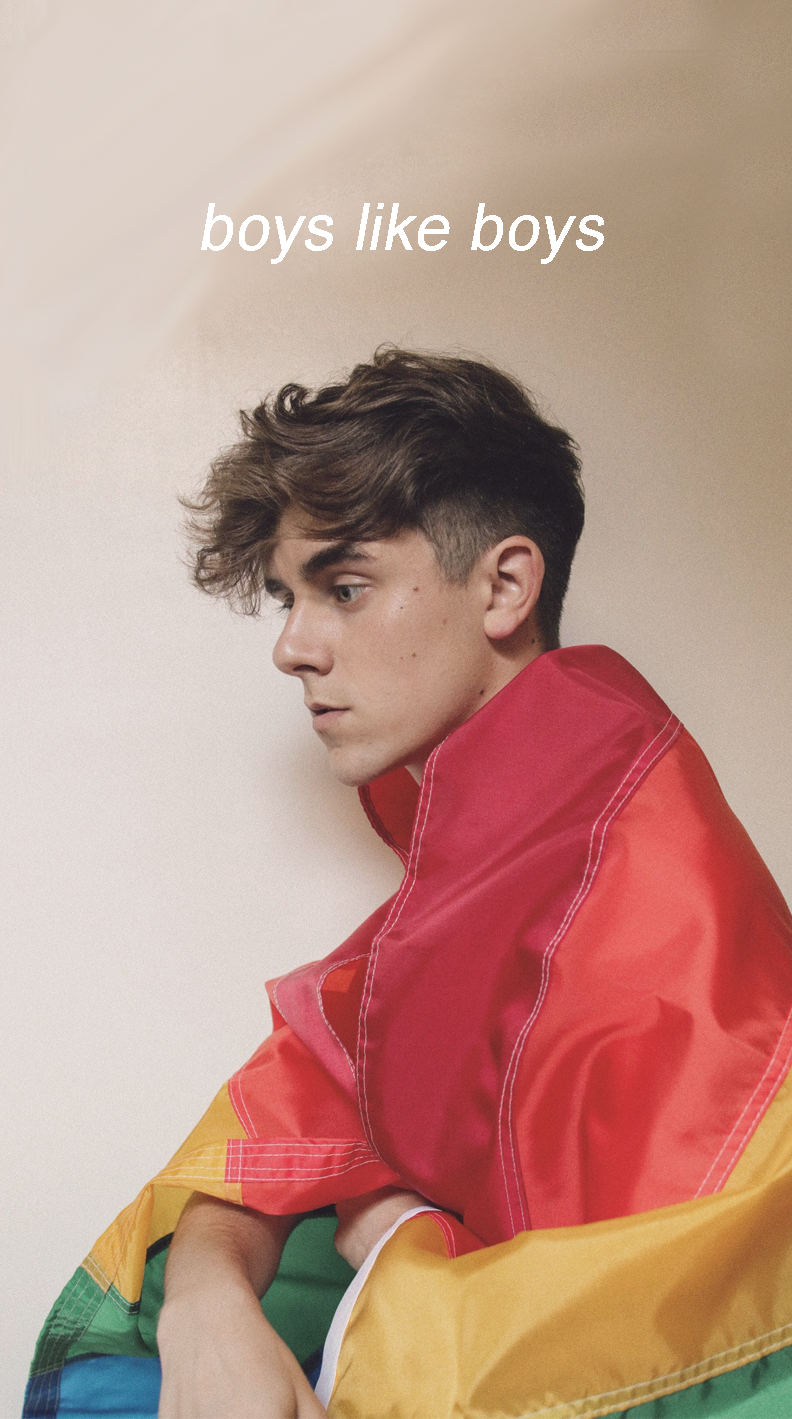 Connor Franta Rainbow Flag - HD Wallpaper 