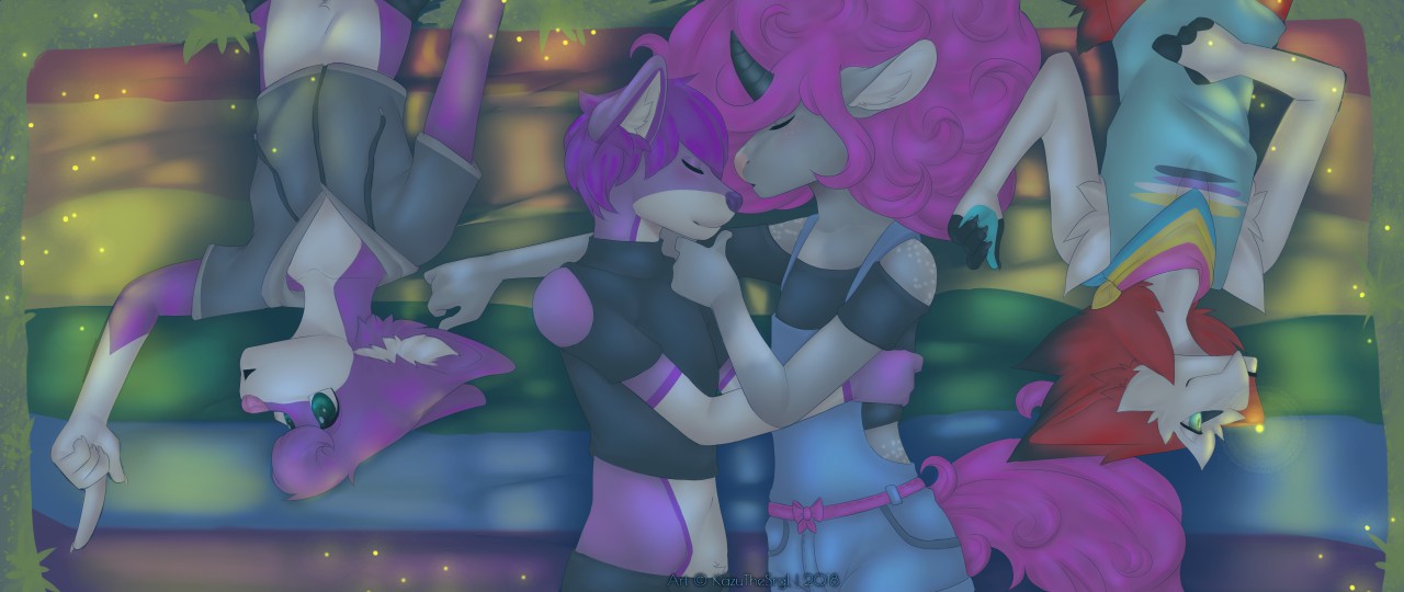 Lgbt Ultrawide Wallpaper - Cartoon - HD Wallpaper 