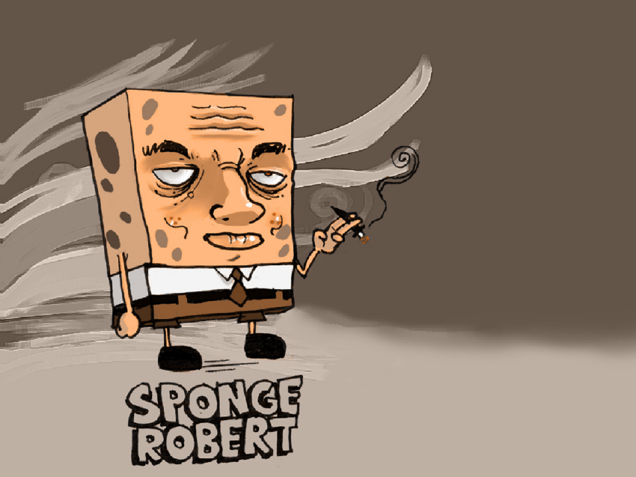 Spongebob Cartoons - Spongebob Dark Side - HD Wallpaper 