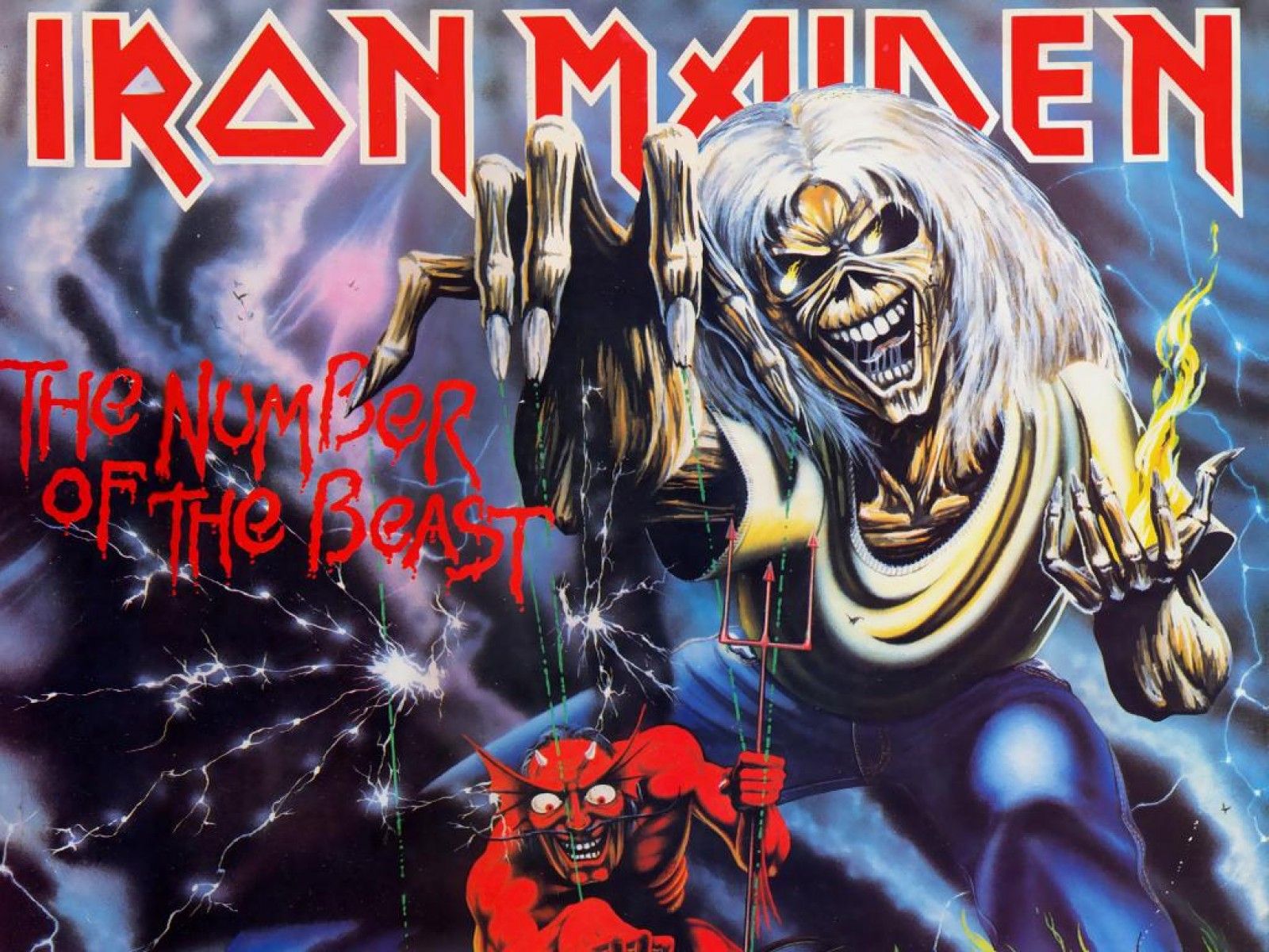 Iron Maiden Desktop Wallpaper - Iron Maiden The Number Of The Beast Músicas - HD Wallpaper 
