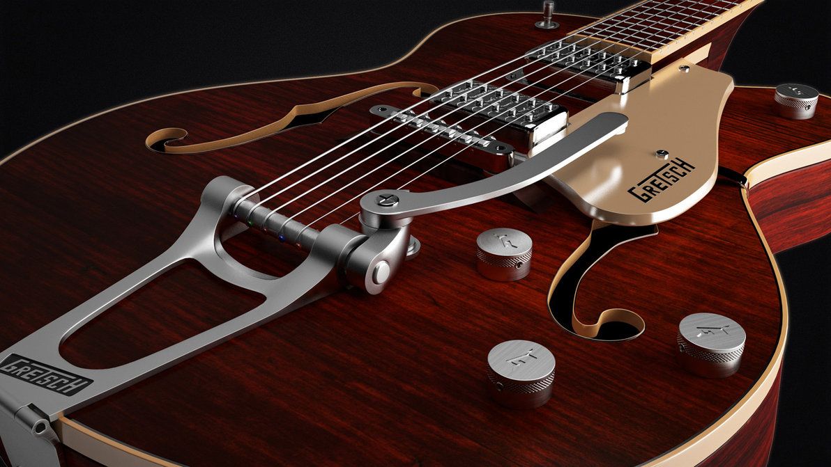 Gretsch Guitar By Trisquote 
 Data-src /img/283354 - Gretsch Guitar - HD Wallpaper 