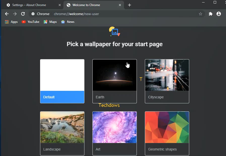 Chrome First Run Experience With Dark Mode Support - Chrome 75 - HD Wallpaper 