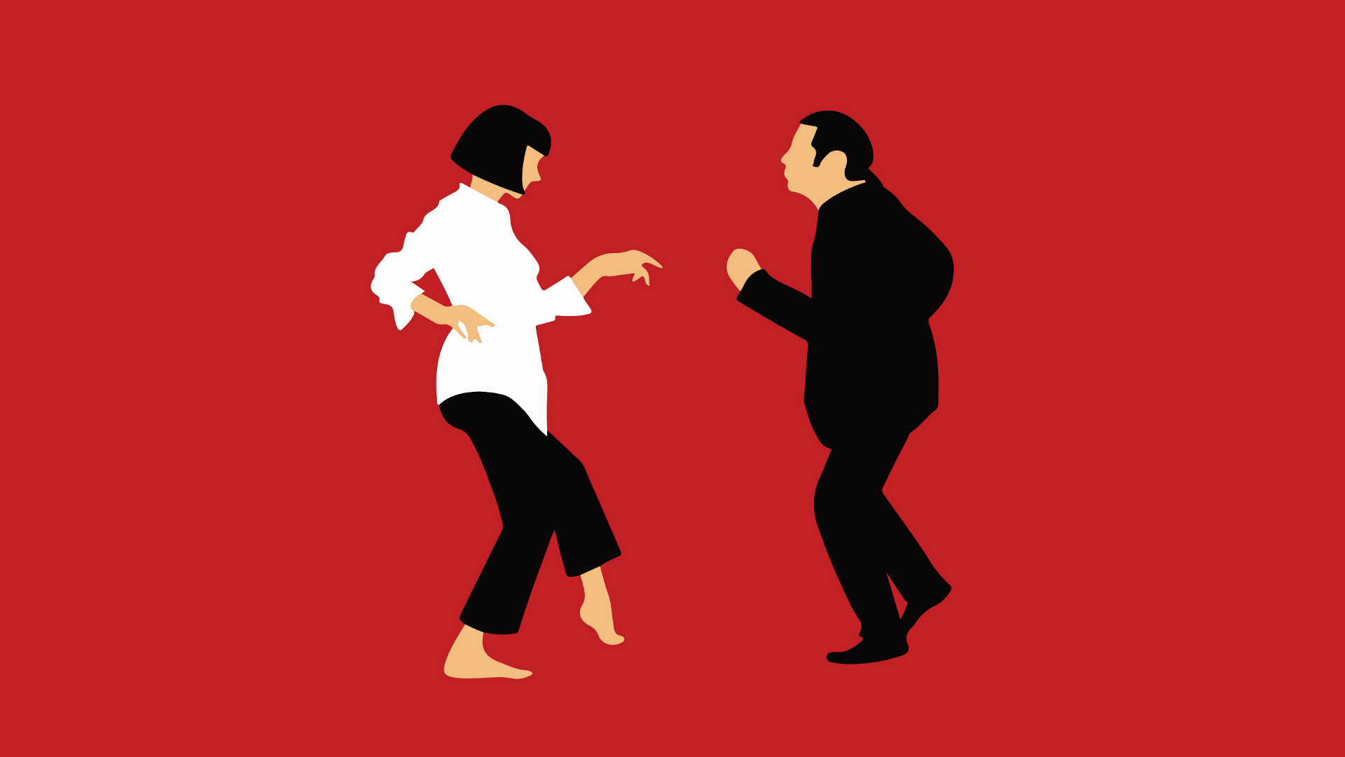 Pulp Fiction Dance Art - HD Wallpaper 