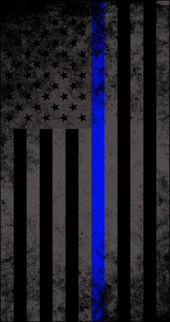 Thin Blue Line American Flag Wallpaper - Thin Blue Line Iphone Background - HD Wallpaper 