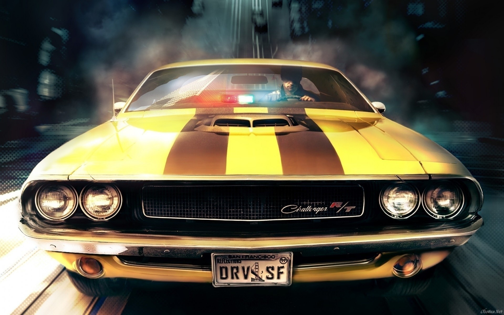 American Muscle Car Wallpapers - Driver San Francisco Artwork - HD Wallpaper 