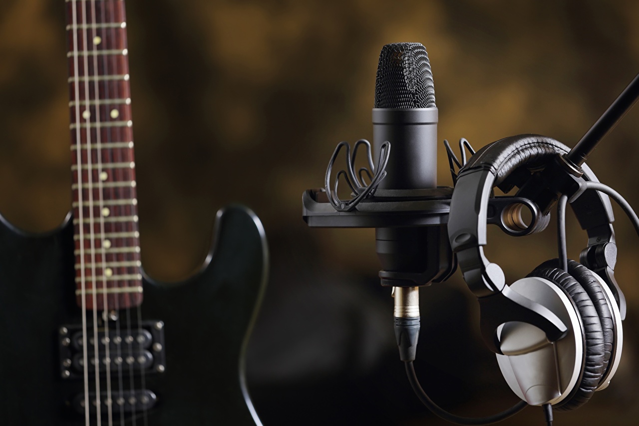Guitar Microphone - HD Wallpaper 