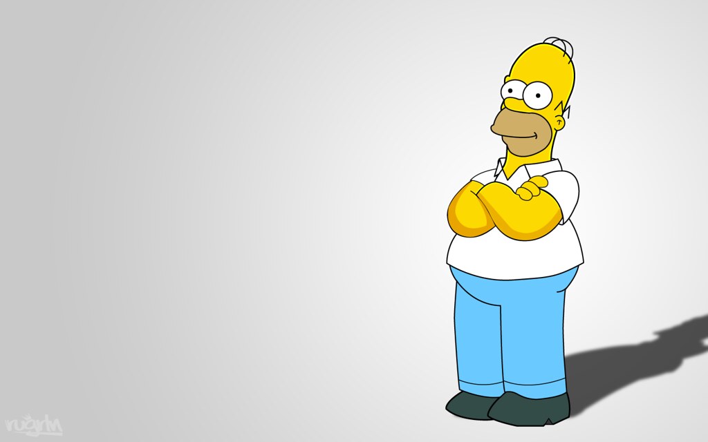 Homer Simpson Pose - HD Wallpaper 