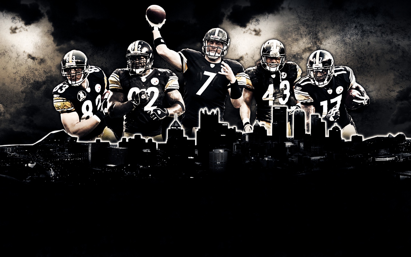 Wallpaper Pittsburgh Steelers, American Football, Nfl - Steelers Football Backgrounds - HD Wallpaper 