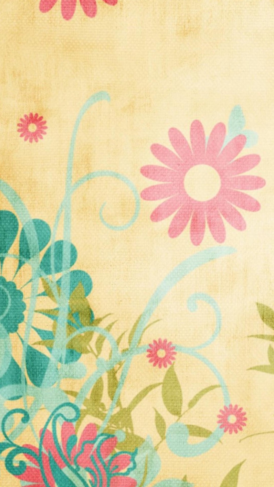 Phone Wallpaper Flower Design - HD Wallpaper 