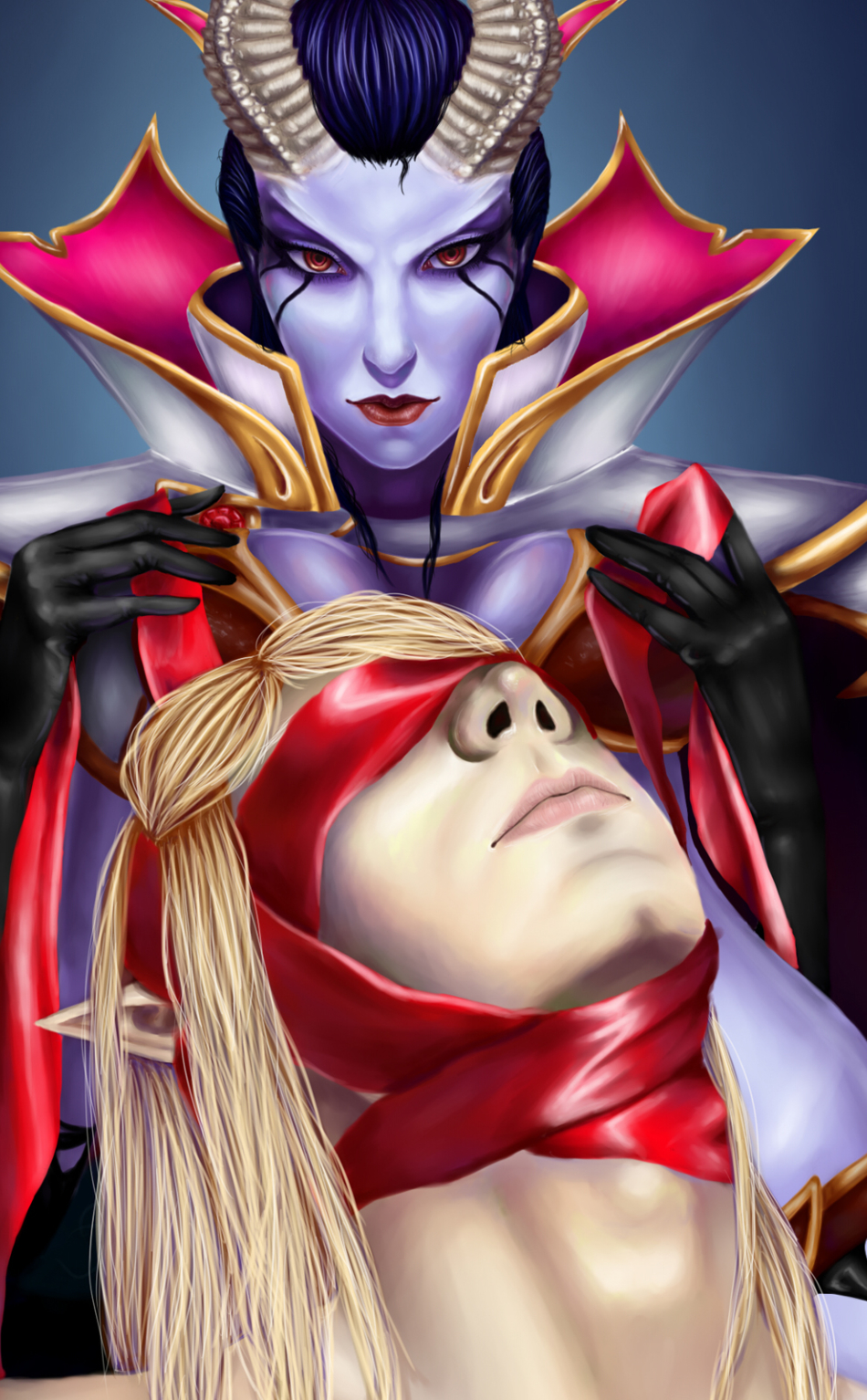Queen Of Pain And Invoker - HD Wallpaper 