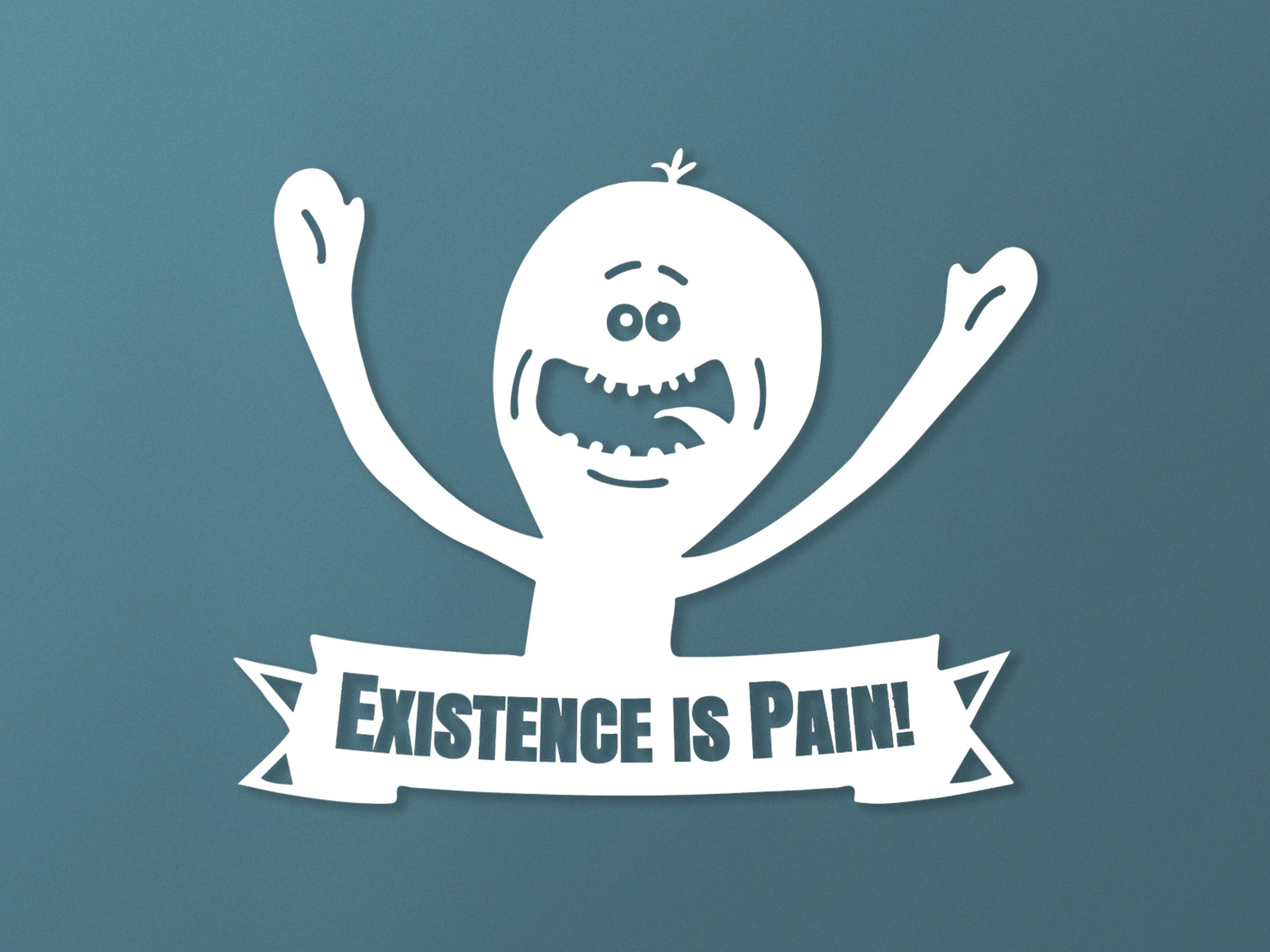 Existence Is Pain Phone Wallpaper