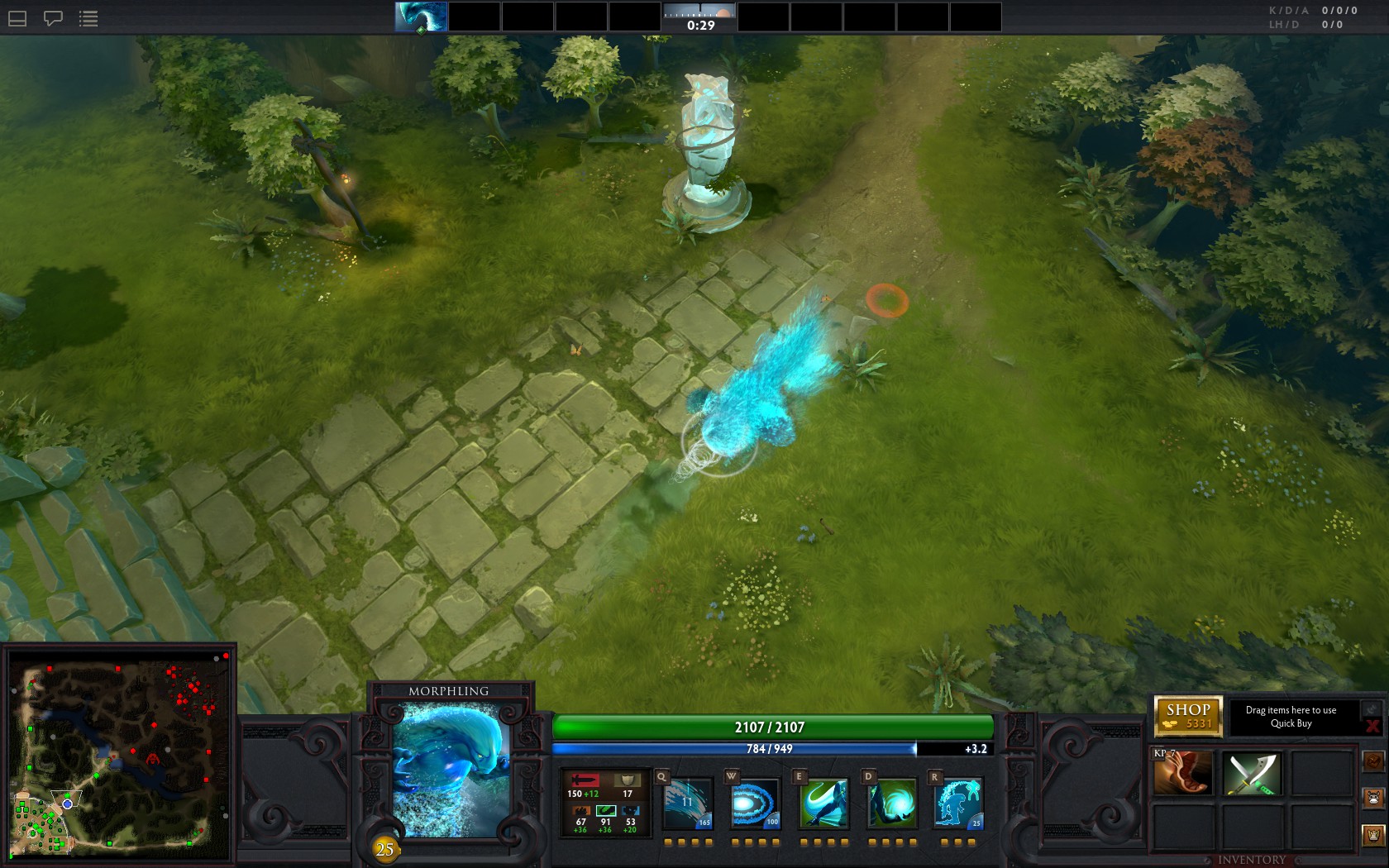 Dota Morphling In Game - HD Wallpaper 