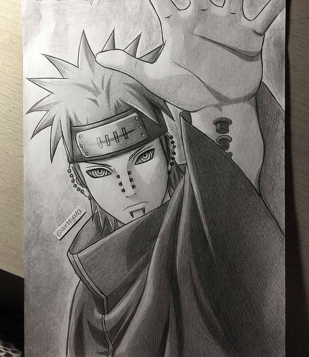 Arteyata Twitter Pics To Draw Naruto - Pain Naruto Drawing - HD Wallpaper 