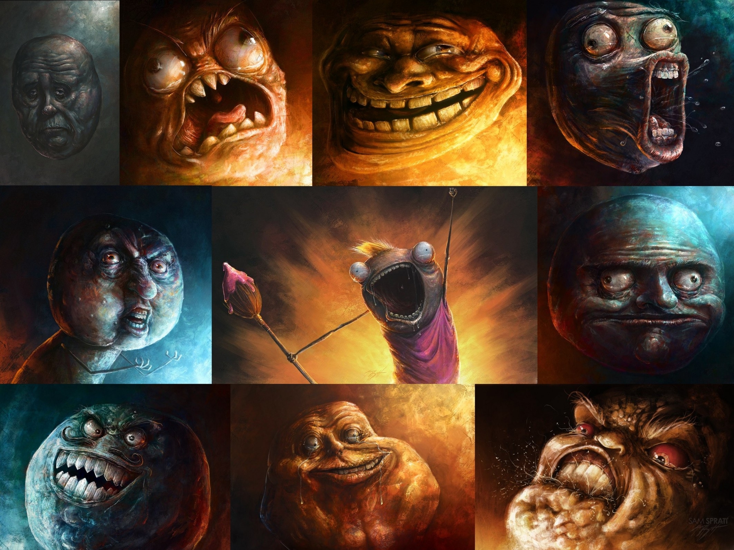 Meme Trollface Smiley Face A - Best Meme Of 2020 - HD Wallpaper 