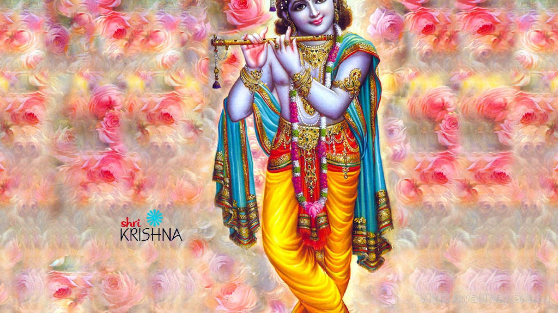 Shri Krishna Wallpaper Hd Download - HD Wallpaper 