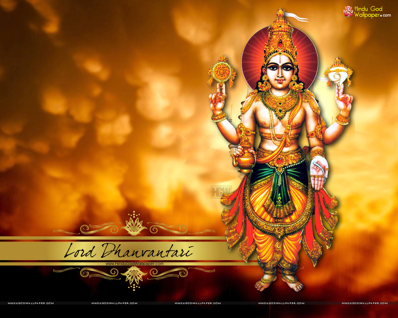 Hd Hindu God 4k Cover - Dhanvantari Images Hd - HD Wallpaper 