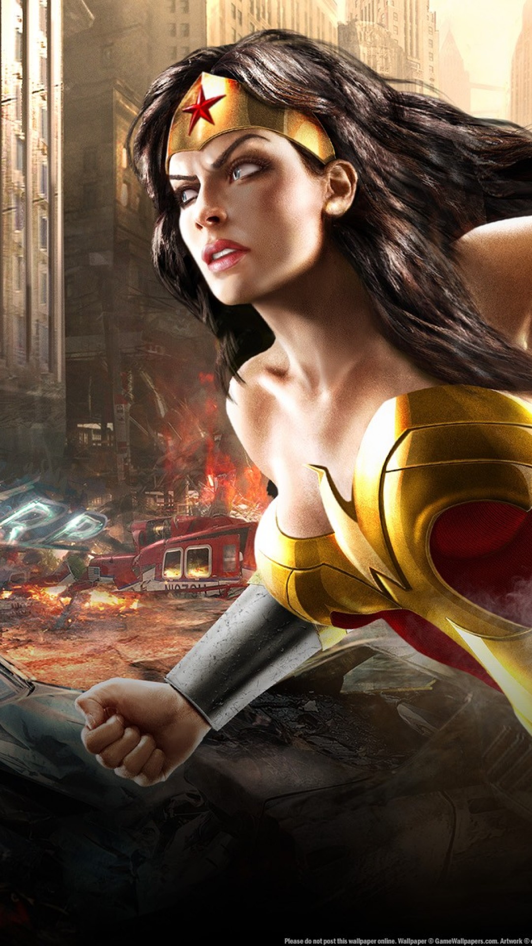 Iphone 7 Plus Wonder Woman Wallpaper - Wonder Woman Dc Online - HD Wallpaper 