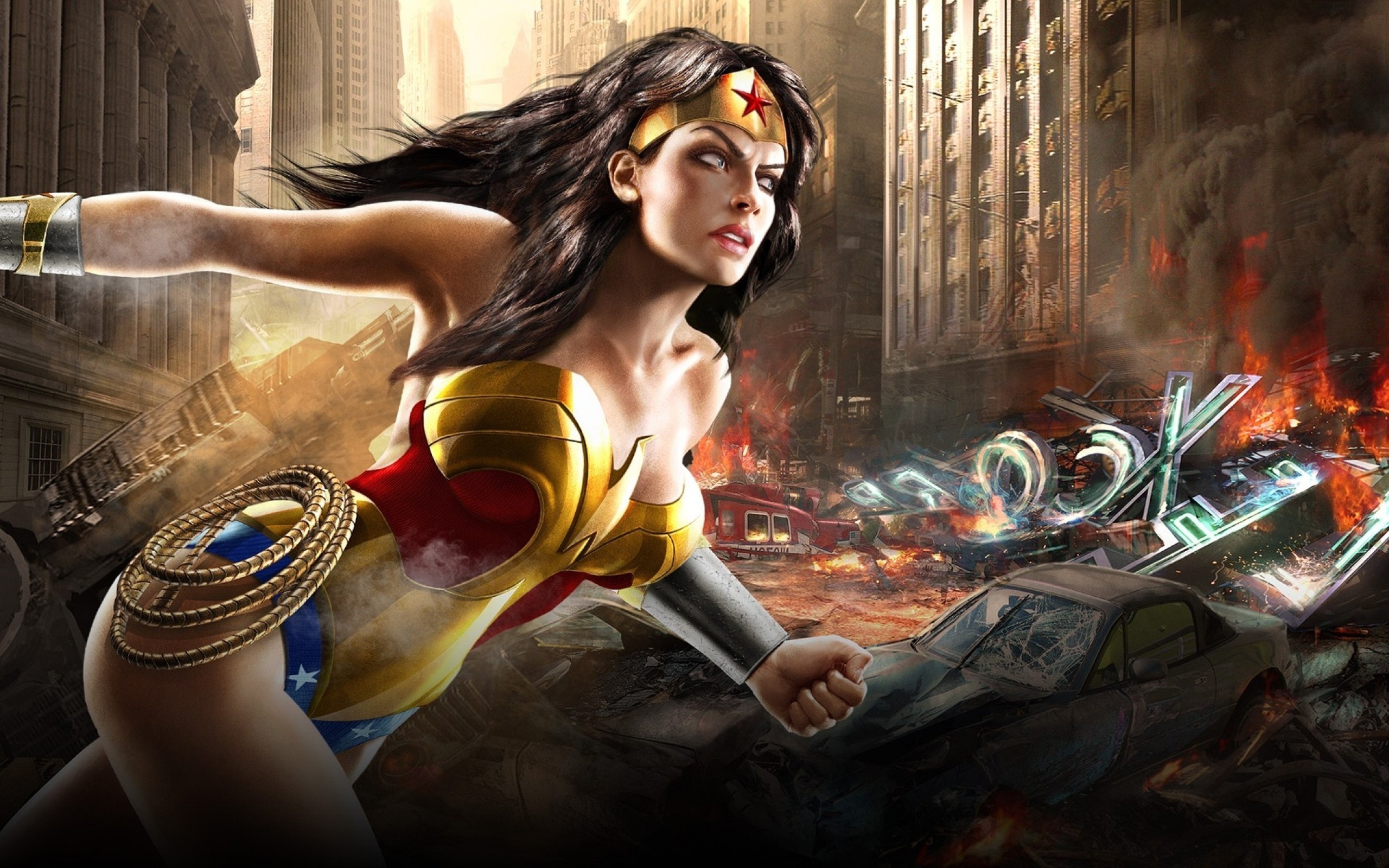 Wonder Woman Art - HD Wallpaper 