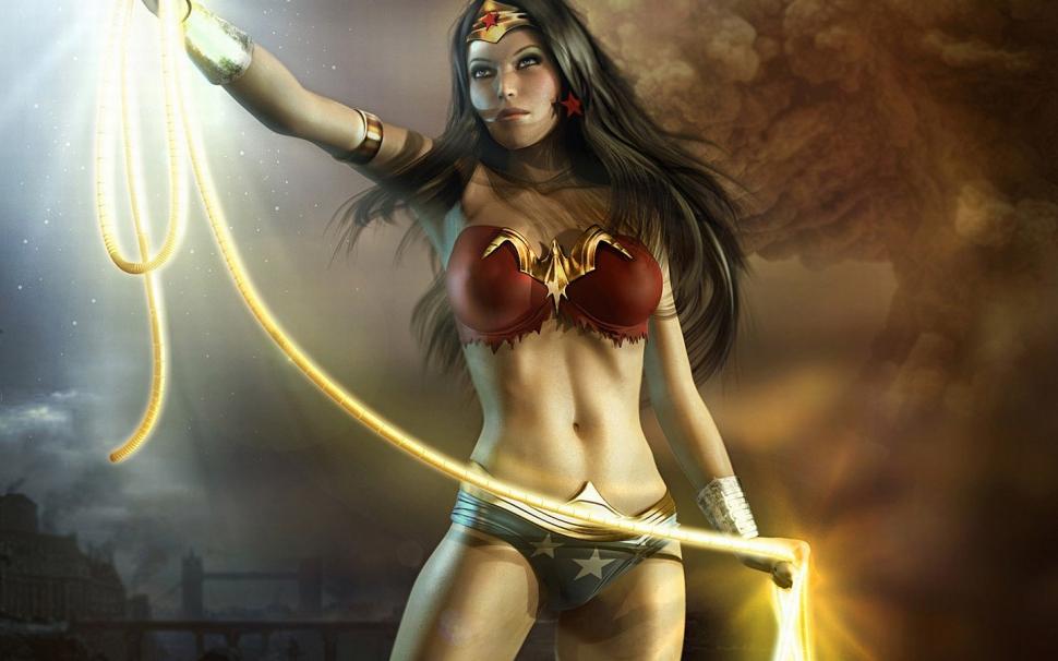Wonder Woman Dc Injustice Hd Wallpaper,video Games - HD Wallpaper 