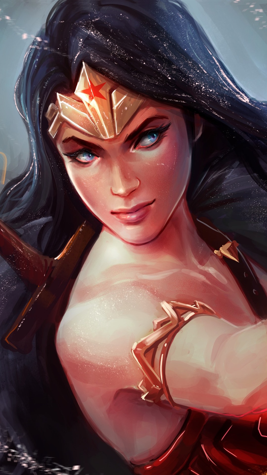 Iphone Wallpaper Wonder Woman, Dc Comic, Art Picture - Wonder Woman Desktop Wallpaper Anime - HD Wallpaper 