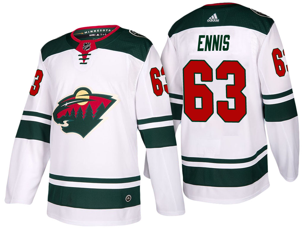 Wild Tyler Ennis 2018 Adidas Nhl Draft New Season Jersey - Minnesota Wild Away Jersey - HD Wallpaper 