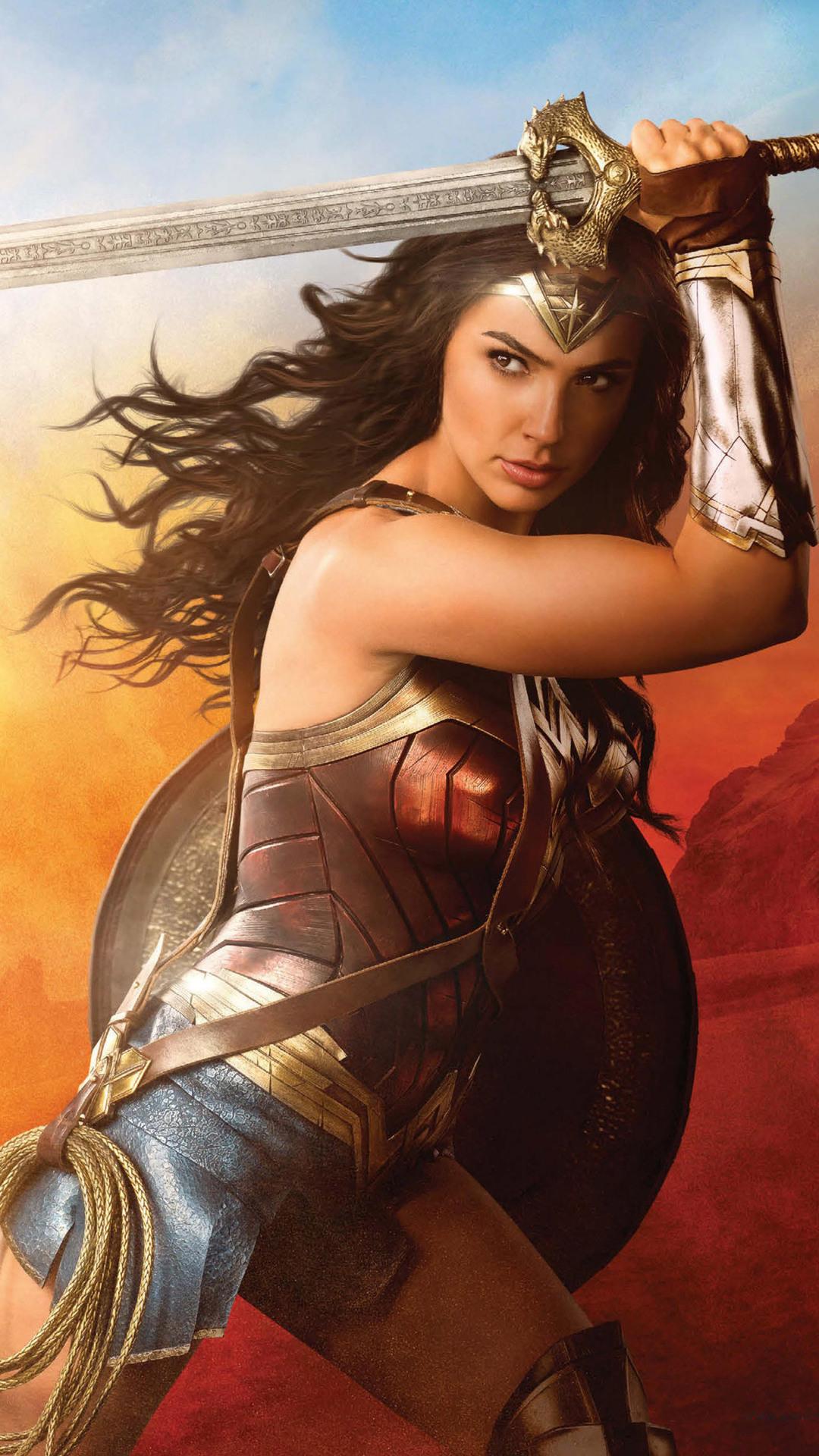 Wonder Woman Phone Wallpaper - Wonder Woman Promo - HD Wallpaper 