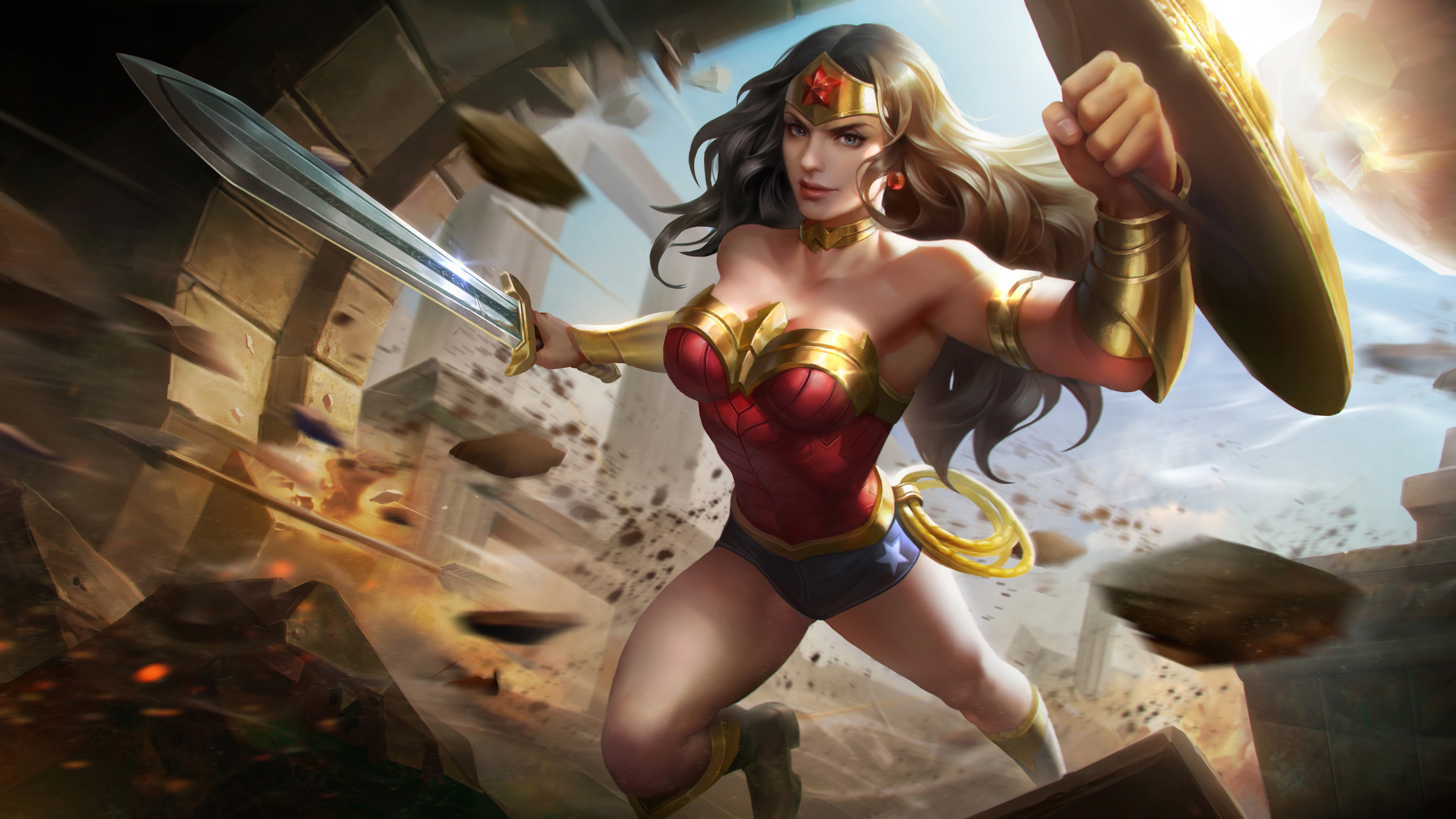 Wonder Woman 4k Artworks - HD Wallpaper 
