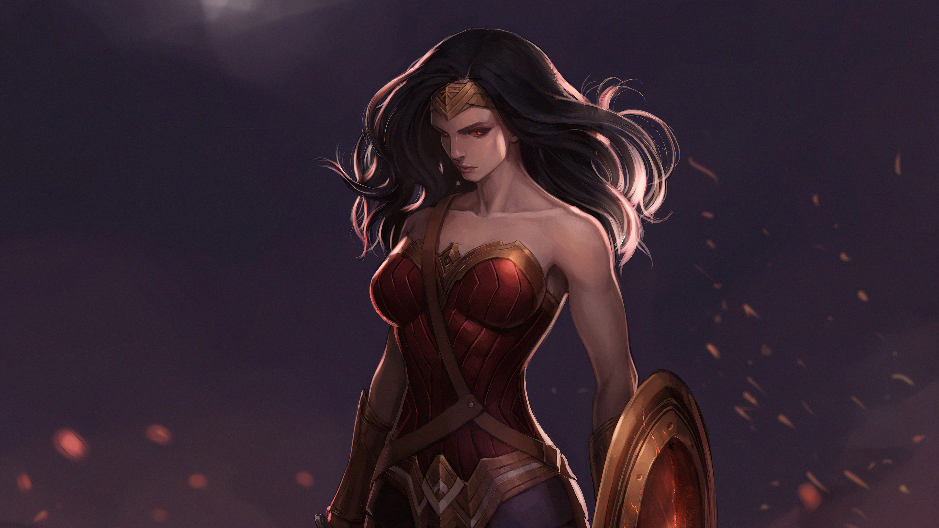 Wonder Woman Dark Art - Wonder Woman Fan Art - HD Wallpaper 