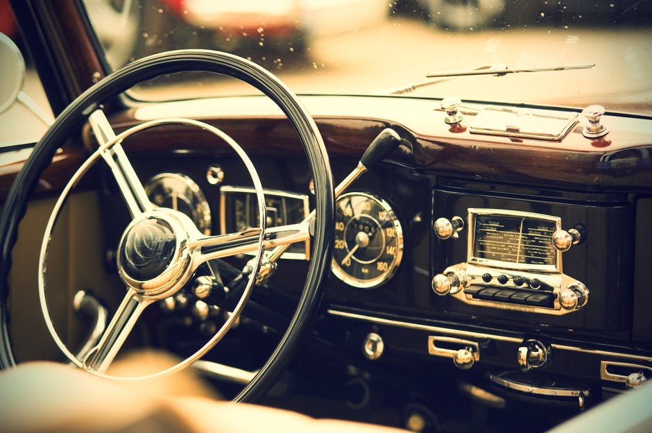 Beautiful Old Car Interior - HD Wallpaper 