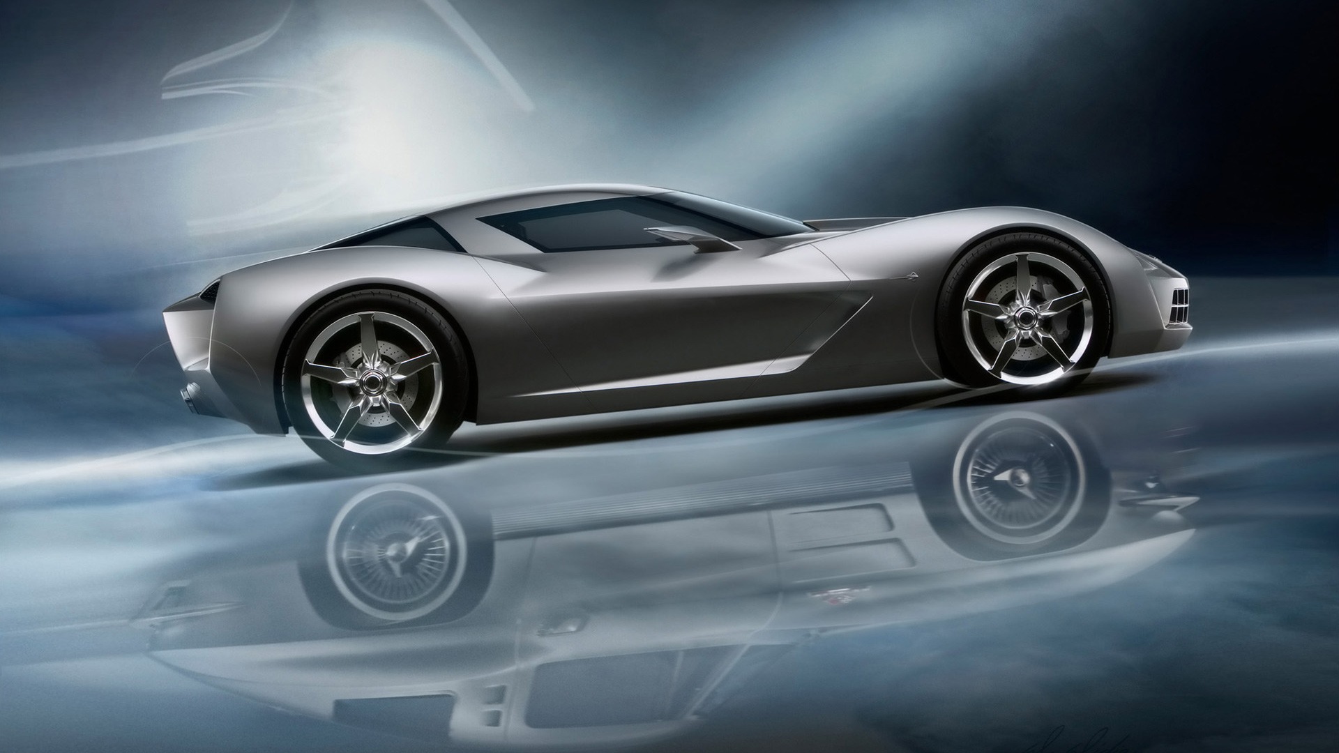 Chevrolet Corvette Concept 2009 - HD Wallpaper 