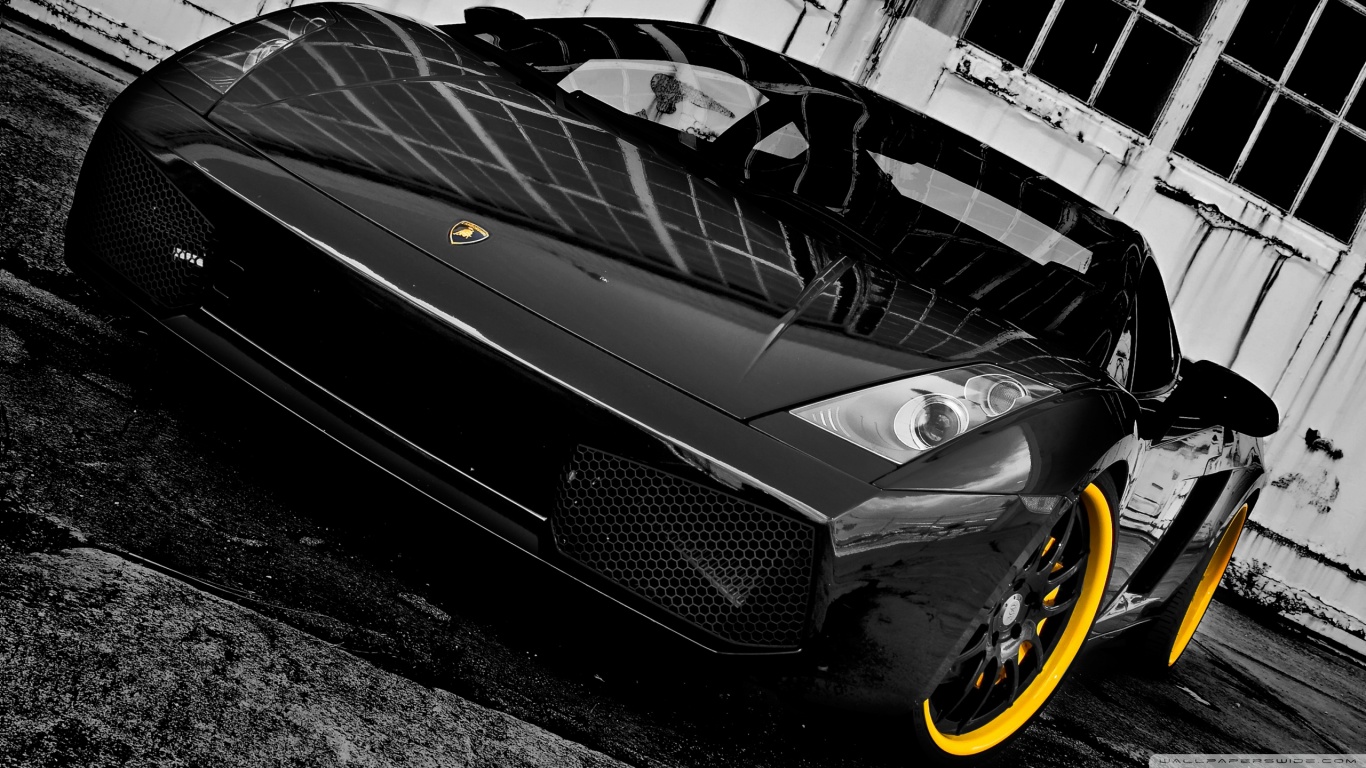 Wallpaper, Para Pc - Black And Yellow Cars - HD Wallpaper 