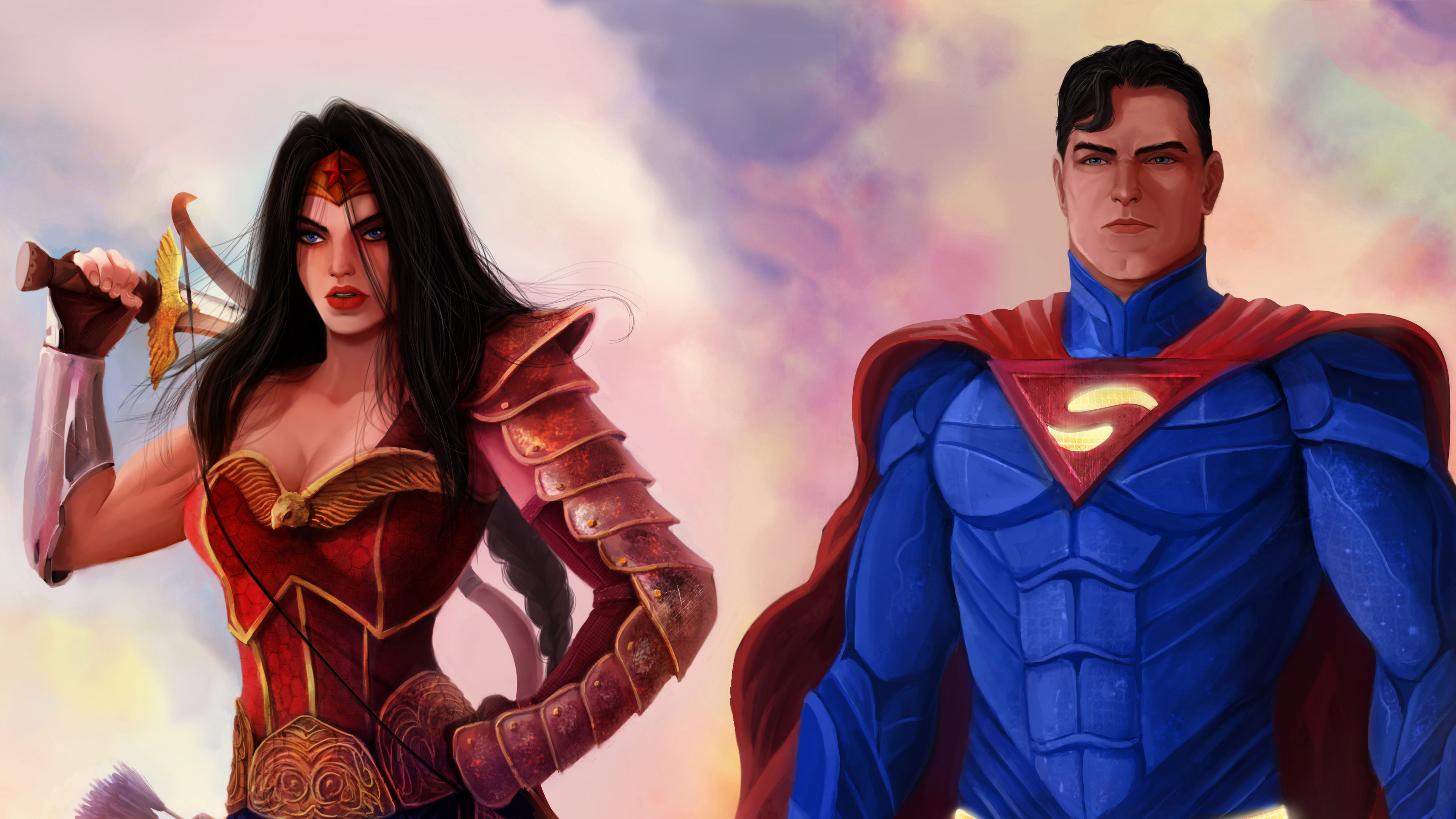Superman Wonder Woman 4k - Superman And Wonder Woman Hd - HD Wallpaper 