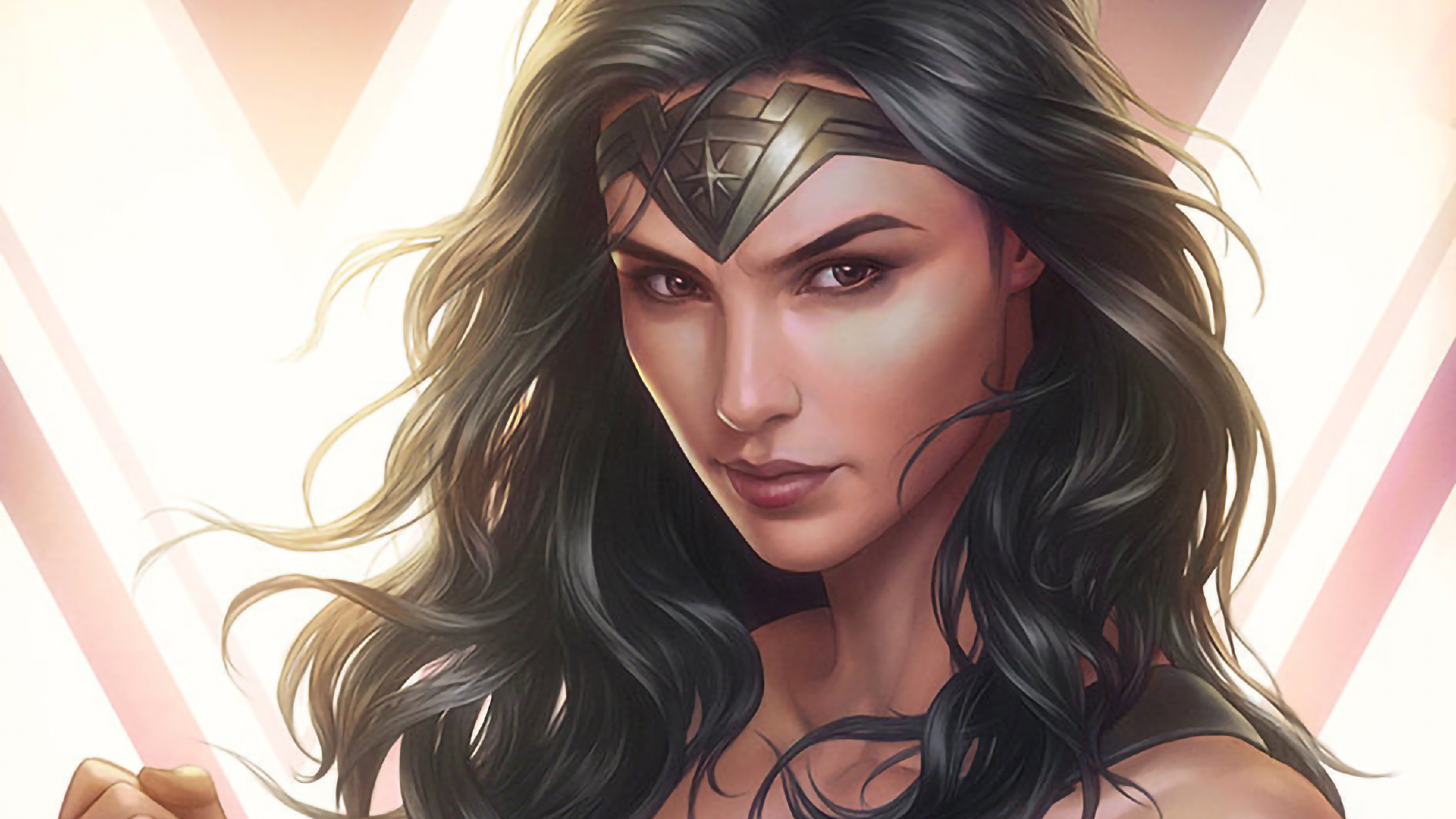Dceu Wonder Woman Art - HD Wallpaper 