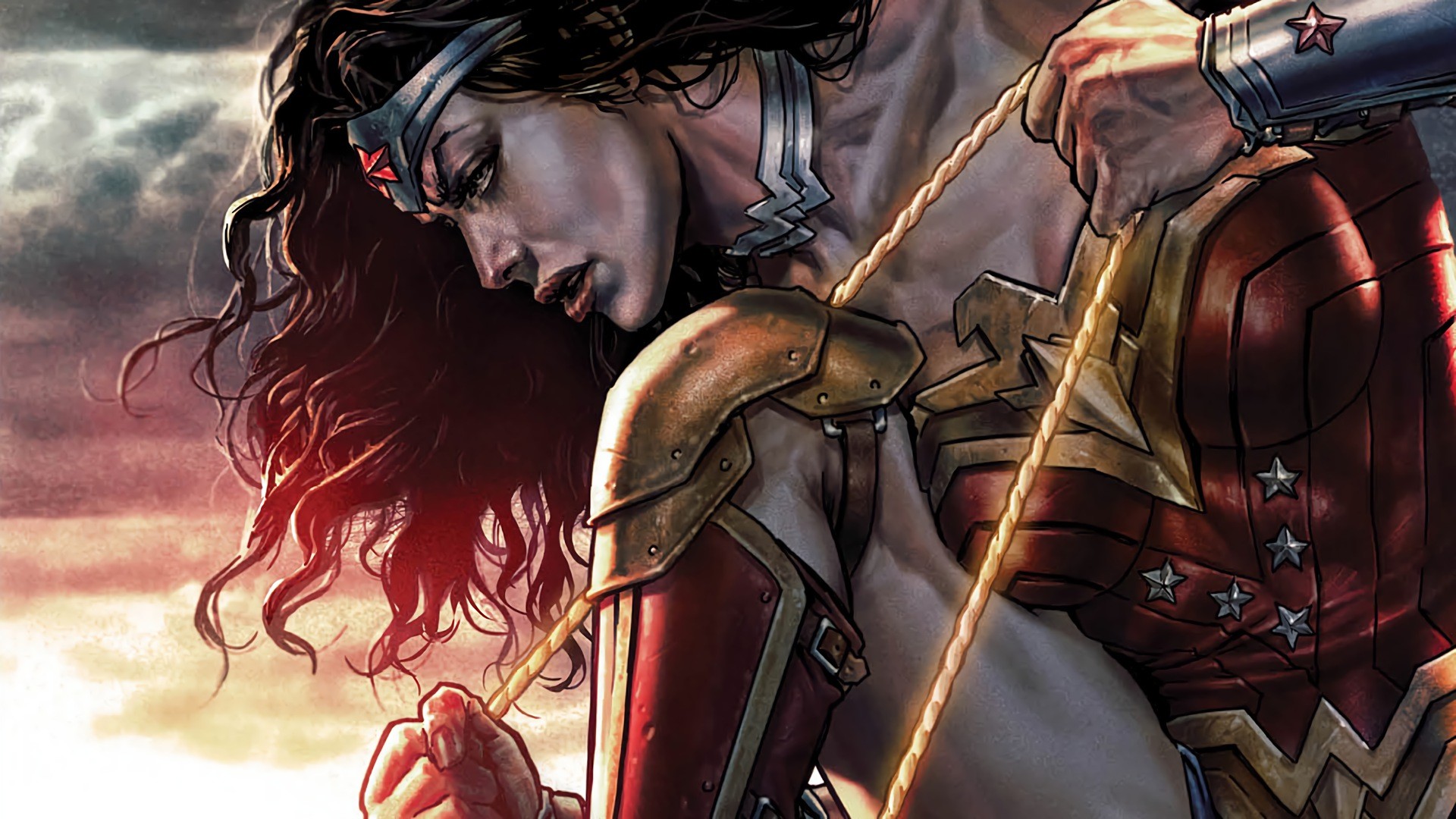 Wonder Woman Hd Wallpaper 
 Data Src Download Free - Justice League Vs Suicide Squad Covers - HD Wallpaper 