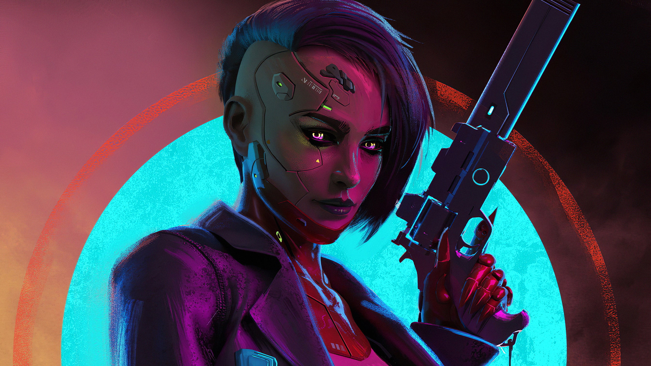 Cyberpunk Girl - HD Wallpaper 