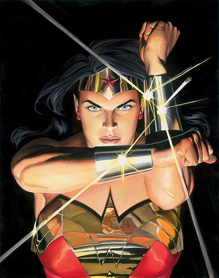 Wonder Woman Comic Alex Ross - HD Wallpaper 